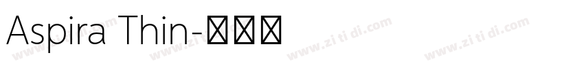 Aspira Thin字体转换
